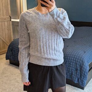 Banana Republic Wool & Alpaca Blend Crew Neck Sweater Blue L